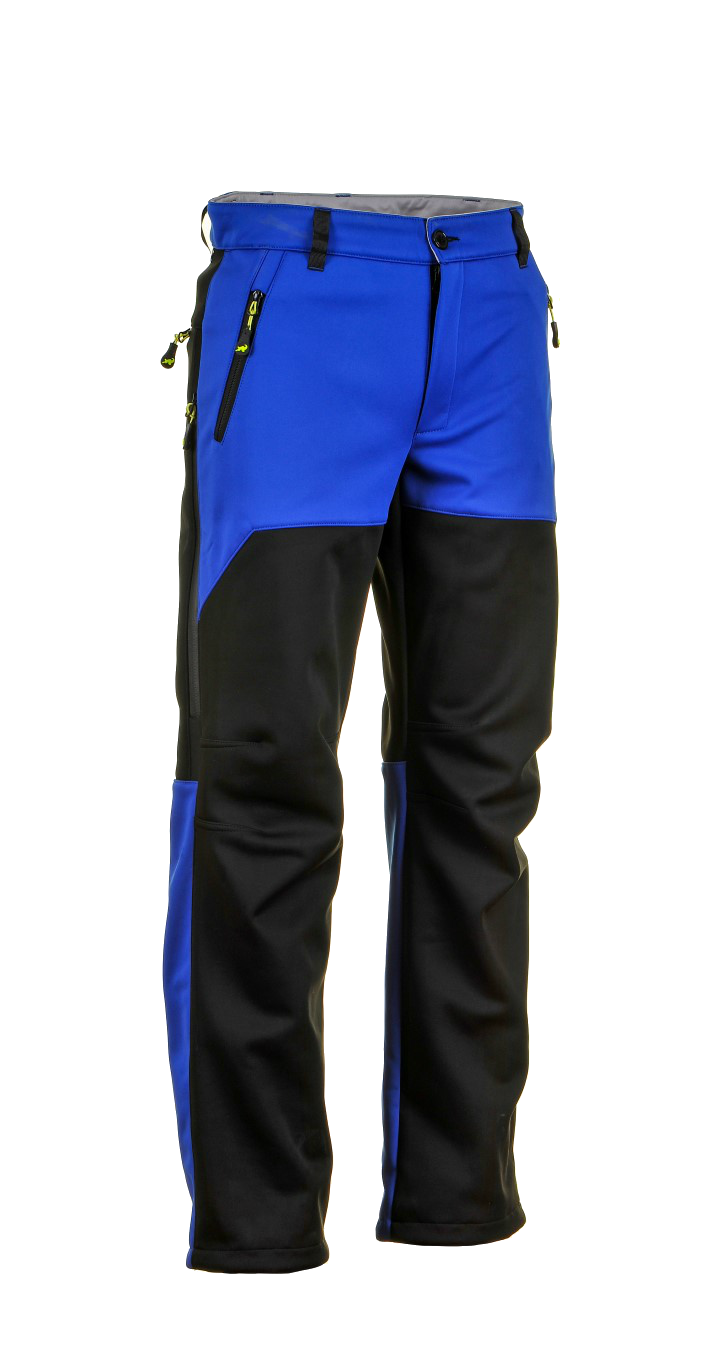 1015 Model Softshell Pants Black Sax Blue